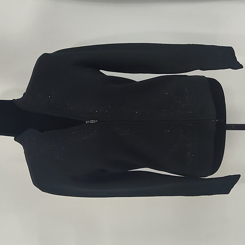 Cache Beaded & Embroidered Silk Jacket